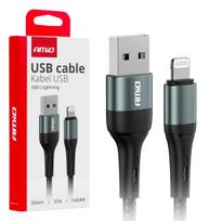 Planšetdatori ir planšetinių kompiuterių priedai // USB Kabeliai // Kabel do ładowania usb-a - lightning iphone 3a 100cm fulllink amio-03913