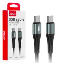 Planšetdatori ir planšetinių kompiuterių priedai // USB Kabeliai // Kabel do ładowania usb-c - usb-c 60w 100cm fulllink amio-03914