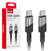 Planšetdatori ir planšetinių kompiuterių priedai // USB Kabeliai // Kabel do ładowania usb-c - usb-c 60w 100cm fulllink amio-03926