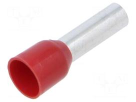Tip: bootlace ferrule | insulated | copper | 10mm2 | 15mm | tinned