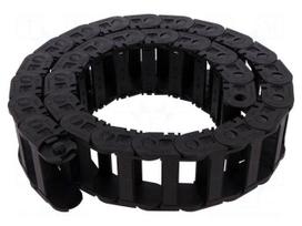 Cable chain | 1400 | Bend.rad: 100mm | L: 999mm | Int.height: 21mm