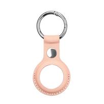 Smart tag priedas iLike  AirTag PU Leather Key Ring Keychain Case Pink