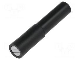 Adapter | 12A | 60VDC | 30VAC | black | Socket size: 4mm | L: 35mm