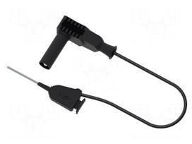 Test lead | 60VDC | 30VAC | 1A | Len: 0.5m | black | Insulation: silicone