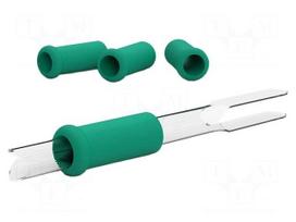 Holder | for  soldering iron | 4pcs | Ø: 12mm | foam | L: 30mm | green