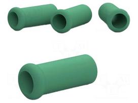 Holder | for  soldering iron | 4pcs | Ø: 9mm | rubber | L: 29.5mm | green