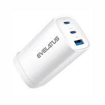 Adapteriai Evelatus  65W Max Fast Charger CN USB-C1/USB-C1/USB-A White