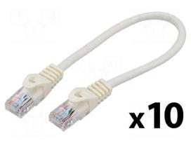 Patch cord | U/UTP | Cat 5e | RJ45 plug,both sides | stranded | CCA