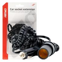 Automobilių ir motociklų prekės, elektronika, navigacija, CB radijas // Automobilių elektronikos komponentai : Montavimo kabeliai : Saugikliai : Jungtys // Przedłużacz gniazda zapalniczki samochodowej 12v 24v 300cm amio-03805