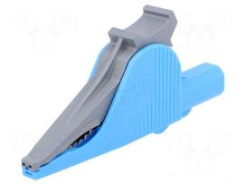 Crocodile clip | 36A | 1kV | blue | Grip capac: max.41mm