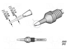 Tip: for desoldering irons | 1.4x0.6mm