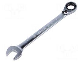Wrench: combination spanner | rattle | 17mm