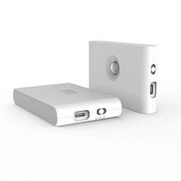 Stalinė lempa Elight  T1 Wall Fix Double Projection Led 1W battery Lamp 2700K with mooving / dusk sensor USB-C White
