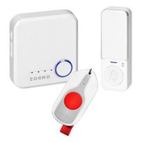 Įrankiai ir matavimo prietaisai // Įrankių, priedų naujienos // SIGO AC SOS, dzwonek bezprzewodowy sieciowy, Wi-Fi, przycisk wejścia bezbateryjny, przycisk SOS bateryjny, learning system, 52 dźwięki, 200m, biały