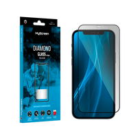 Mobilieji telefonai ir priedai // Ekrano apsaugos // Szkło ochronne MyScreen DIAMOND GLASS LITE edge FULL GLUE czarne Apple iPhone 12 Pro Max 6.7"