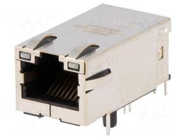 Connector: RJ45 | socket | PIN: 8 | Cat 5 | shielded,with LED | 8p8c