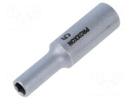 Socket: 6-angles | socket spanner | HEX 5mm | 1/4"