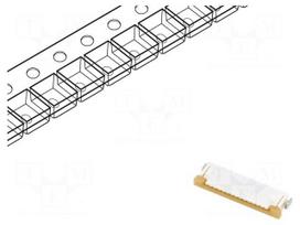 Connector: FFC/FPC | SMT | 50V | 500mA | Easy-On | PIN: 14 | Mat: polyamide