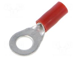 Tip: ring | M5 | Ø: 5.3mm | 0.5÷1mm2 | crimped | for cable | insulated