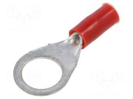 Tip: ring | M8 | Ø: 8.5mm | 0.5÷1mm2 | crimped | for cable | insulated