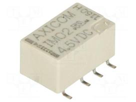 Relay: electromagnetic | DPDT | Ucoil: 4.5VDC | 2A | 0.5A/125VAC | IM