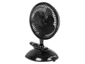 Klimato priemonės // Ventiliatoriai // 44-023# Wentylator biurkowy 6"/15cm klips 25w 2w1 czarny