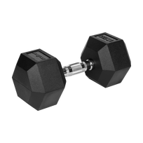 Sporto ir aktyvaus poilsio // Sporto prekės ir įranga // Hantel żeliwny gumowany HEX 17,5 kg REBEL ACTIVE