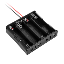 Akumuliatoriai ir baterijos // Universalūs maitinimo blokai 12V, 9V, 5V // Koszyk na ogniwa 4x18650