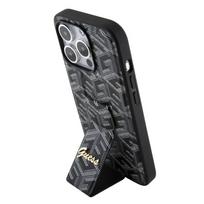 Nugarėlės dėklai Guess Apple Guess PU Grip Stand G Cube Case for iPhone 15 Pro Black