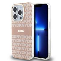 Nugarėlės dėklai DKNY Apple DKNY PC/TPU Repeat Pattern Tonal Stripe Magsafe Case for iPhone 15 Pro Pink