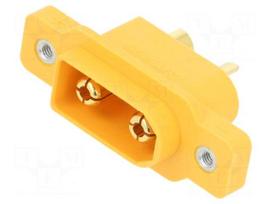 Connector: DC supply | socket | male | XT90 | 45A | 500V | PIN: 2 | straight