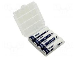 Re-battery: Li-Ion | AA | 1.5V | 2000mAh | Ø14.3x50.3mm | 4pcs.