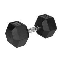 Įrankiai ir matavimo prietaisai // Įrankių, priedų naujienos // Hantel żeliwny gumowany HEX 25 kg REBEL ACTIVE