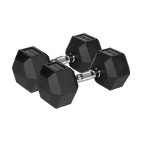 Įrankiai ir matavimo prietaisai // Įrankių, priedų naujienos // Hantle żeliwne gumowane HEX 2x12.5 kg REBEL ACTIVE