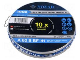 Cutting wheel | Ø: 125mm | Disc thick: 1.2mm | steel,stainless steel