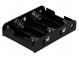 Holder | AA,R6 | Batt.no: 5 | 6F22 type | black