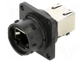 Transition: coupler | PIN: 8 | RJF | IP68 | Cat 5e | 8p8c | for cable