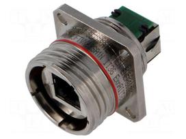 Transition: coupler | PIN: 8 | RJF | IP68 | Cat 6 | 8p8c | Polarisation: A