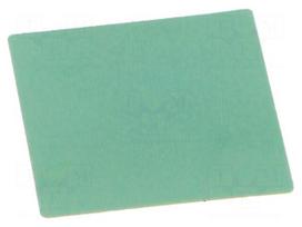 Heat transfer pad: silicone | 27x27mm | glued