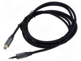 Cable | Toslink 3,5mm Mini plug,Toslink plug | 2m | black | PVC