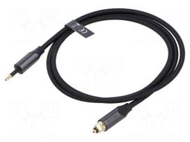 Cable | Toslink 3,5mm Mini plug,Toslink plug | 1m | black | PVC