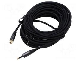 Cable | Toslink 3,5mm Mini plug,Toslink plug | 10m | black | PVC