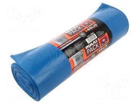 Trash bags | LDPE | blue | 240l | 10pcs | Maxi Pack