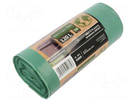 Trash bags | green | 120l | 10pcs.