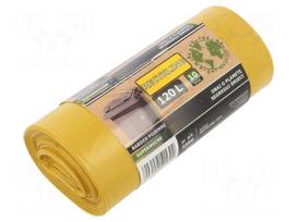 Trash bags | yellow | 120l | 10pcs.