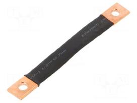 Braids | IST | insulated earthing tape | W: 14mm | 10mm2 | Ø1: 7mm | 75A