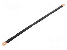 Braids | IST | insulated earthing tape | W: 14mm | 10mm2 | Ø1: 7mm | 75A