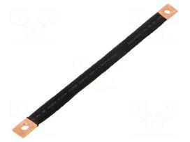 Braids | IST | insulated earthing tape | W: 14mm | 10mm2 | Ø1: 7mm | 75A