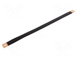Braids | IST | insulated earthing tape | W: 20mm | 25mm2 | Ø1: 9mm | 135A