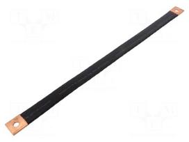 Braids | IST | insulated earthing tape | W: 30mm | 50mm2 | Ø1: 11mm | 250A